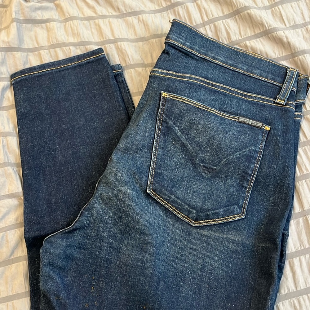 Dark wash Hudson skinny jeans